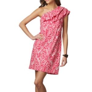 🍍SALE🍍Lilly Pulitzer Sandra One-Shoulder Dress